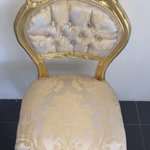 Sedia classica avorio e oro