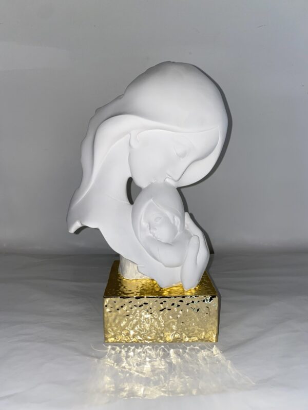 Statuetta oro e bianca