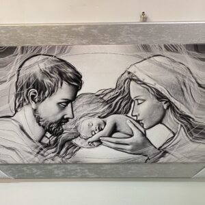 Quadro sacra famiglia moderno